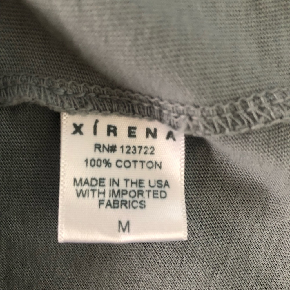 XiRENA Women’s Top Size M Blouson Sleeve Loose Fit Boxy Oversized Gray Green USA - Picture 11 of 14